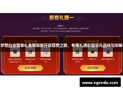 梦想白金徽章礼盒限量版开启尊贵之旅，专属礼遇彰显非凡品味与荣耀